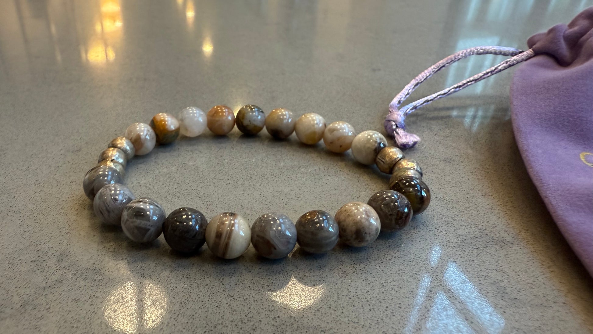 Bamboo Agate Energy Bracelet