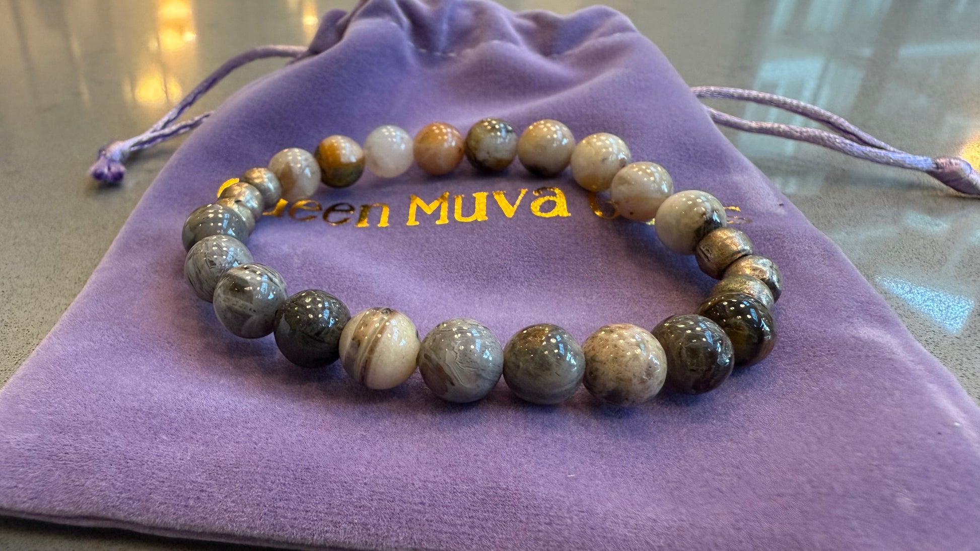 Bamboo Agate Energy Bracelet