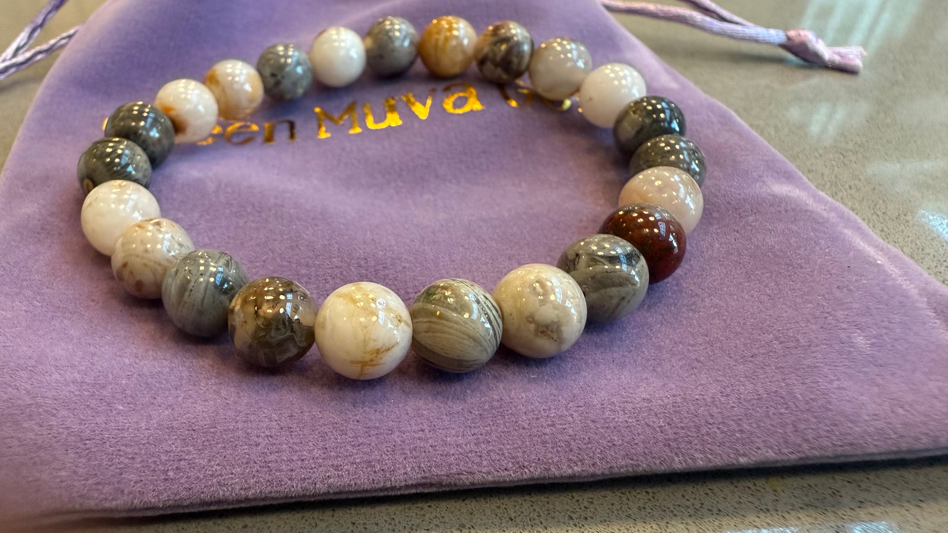 Bamboo Agate Energy Bracelet