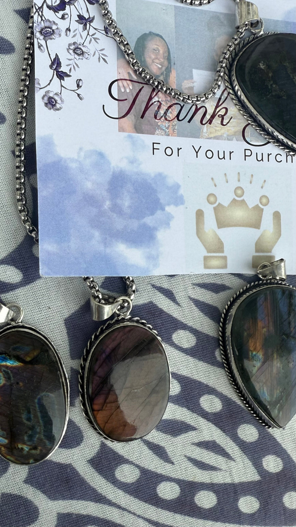 Purple Labradorite Necklace