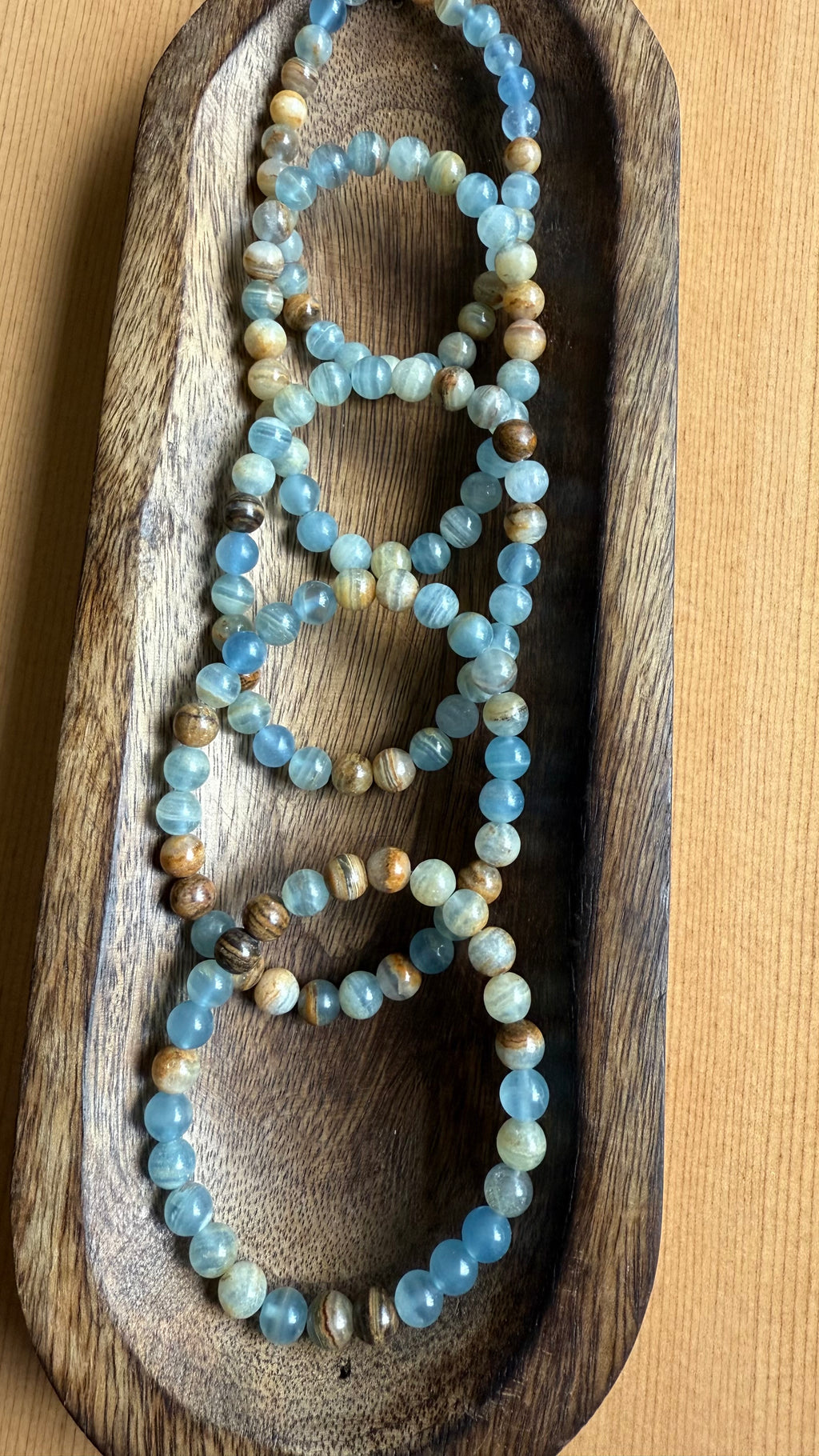 Lemurian Aquatine Calcite Energy Bracelet