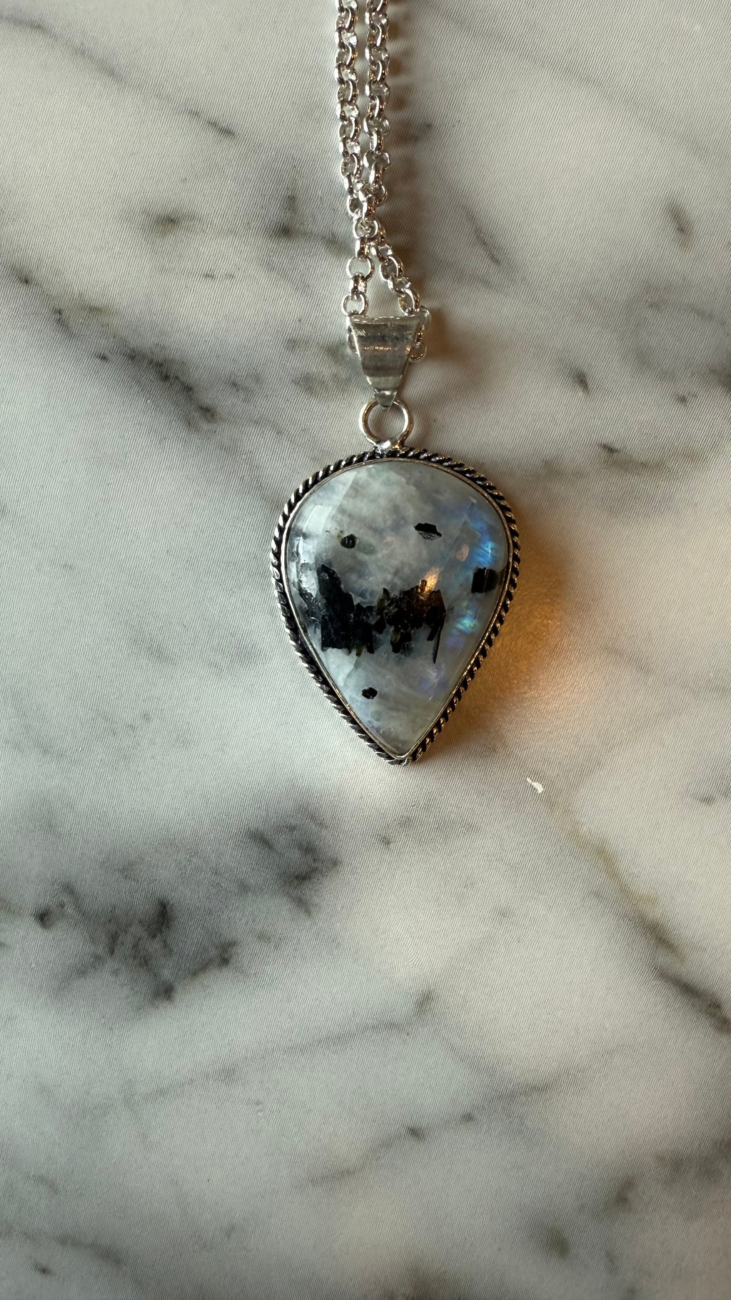 Rainbow Moonstone Pendants