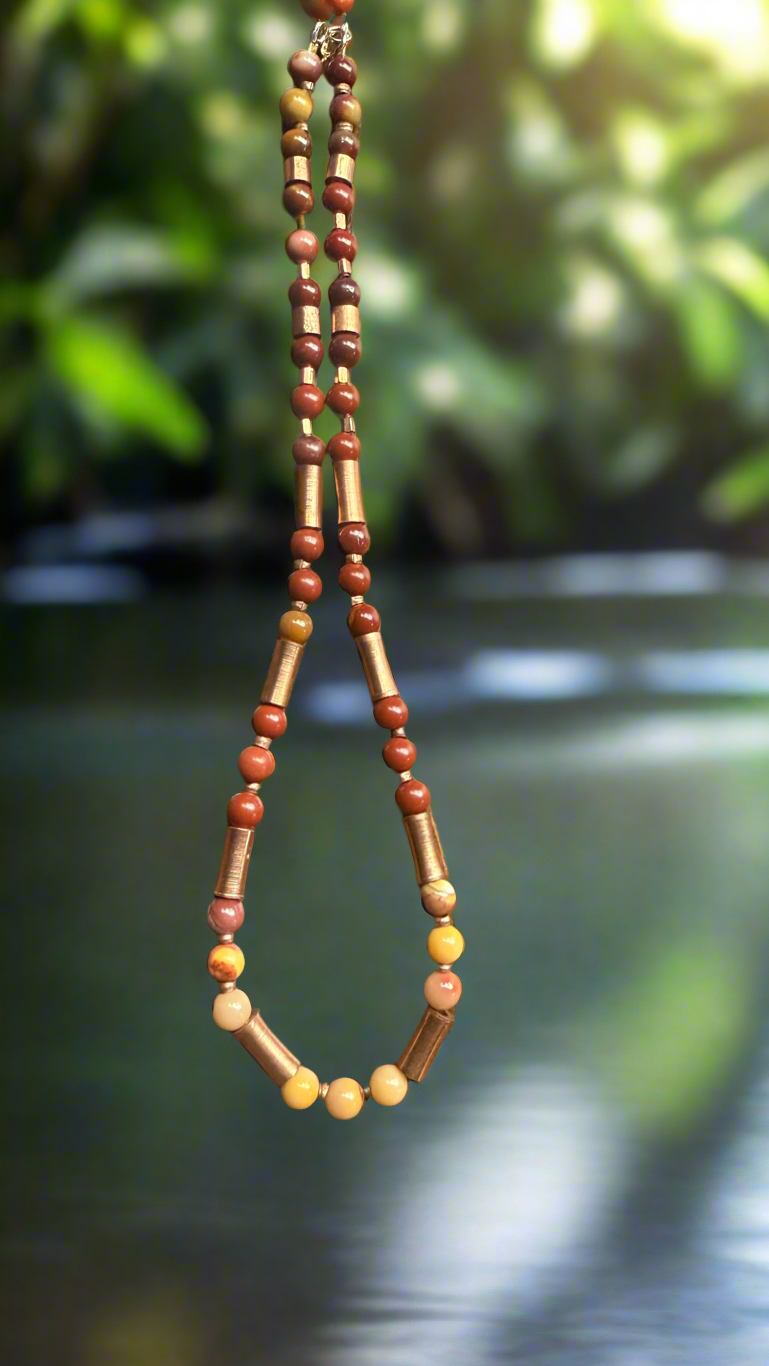 Mookaite and Copper Necklace
