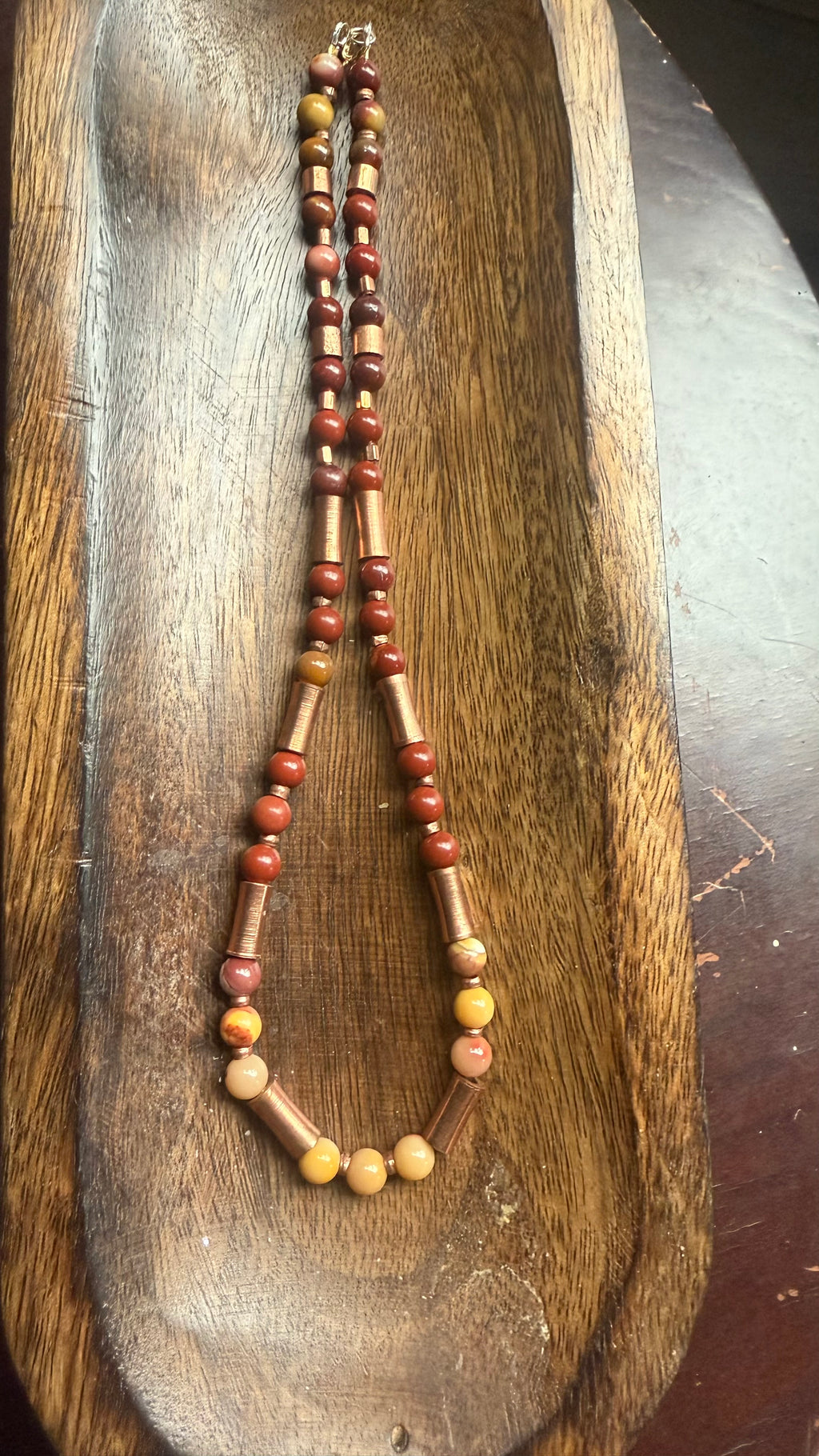 Mookaite and Copper Necklace