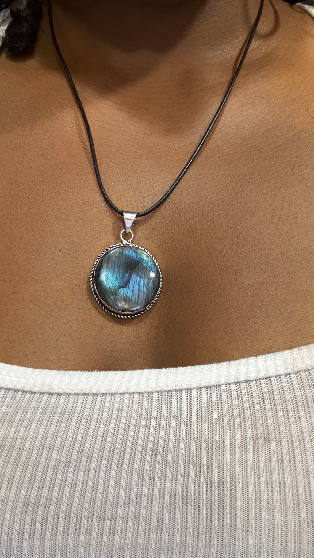 Purple Labradorite Necklace