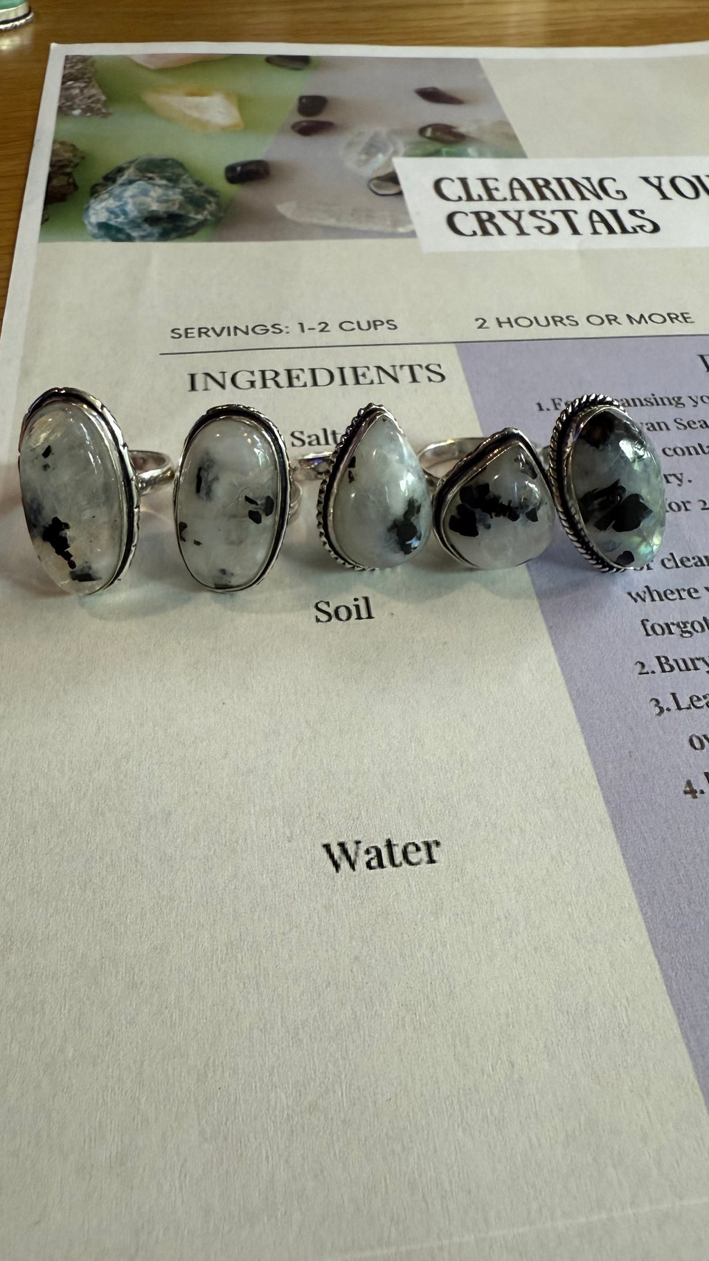 “Moon Smiles” Moonstone ring